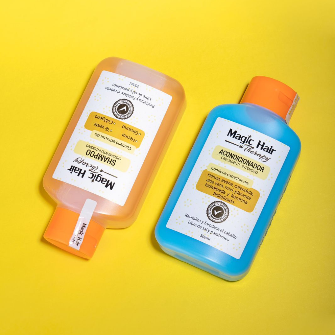 Duo Shampoo y Acondicionador Crecimiento | Nueva Formula Hair Strengthening & Growth Set Magic Hair Therapy