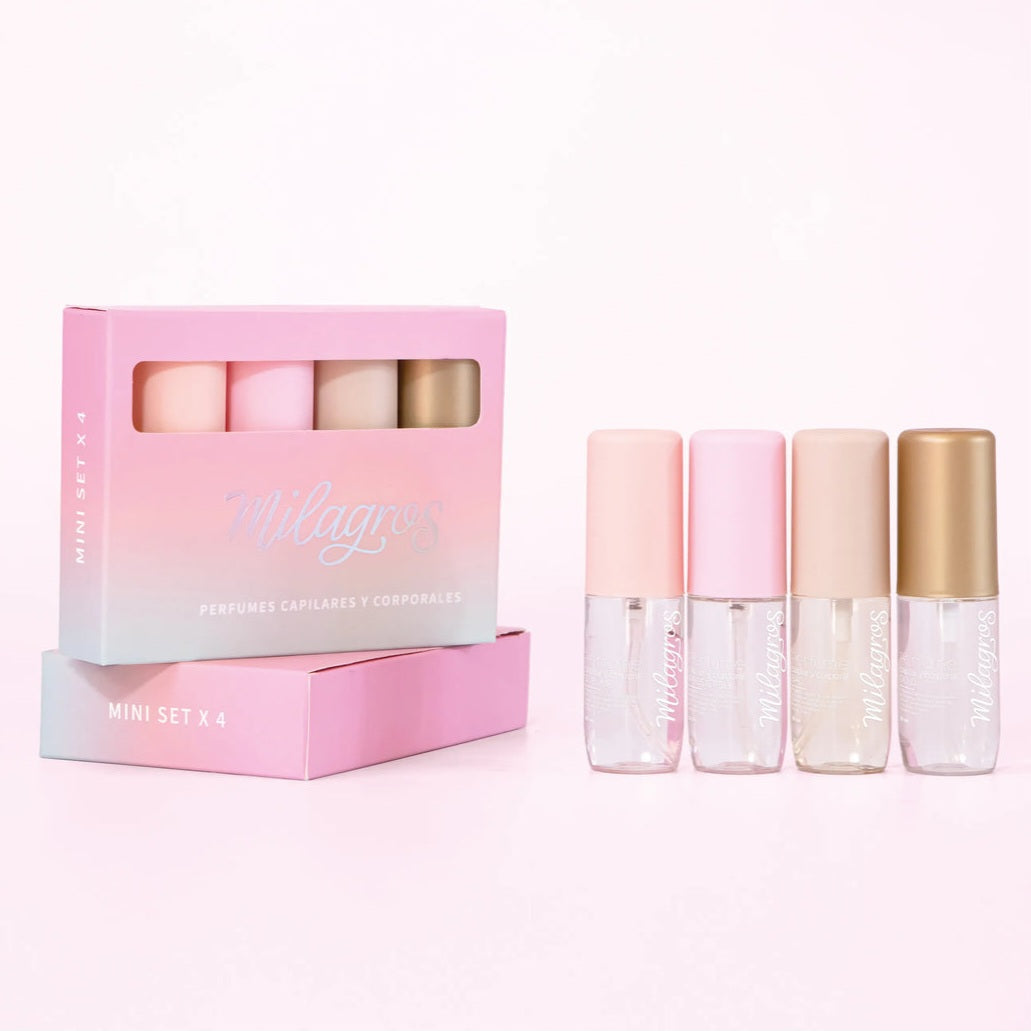Kit Mini Perfumes Capilares portatiles Milagros | Veganos, Sin Sal, Sin Parabenos