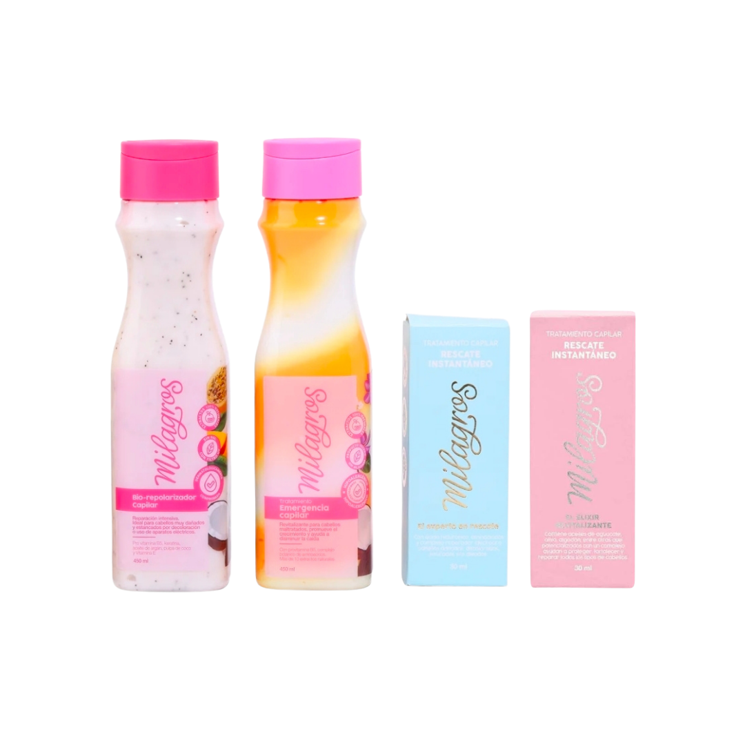 Milagros Kit Salvación para Cabello Decolorado | Reparación e Hidratación