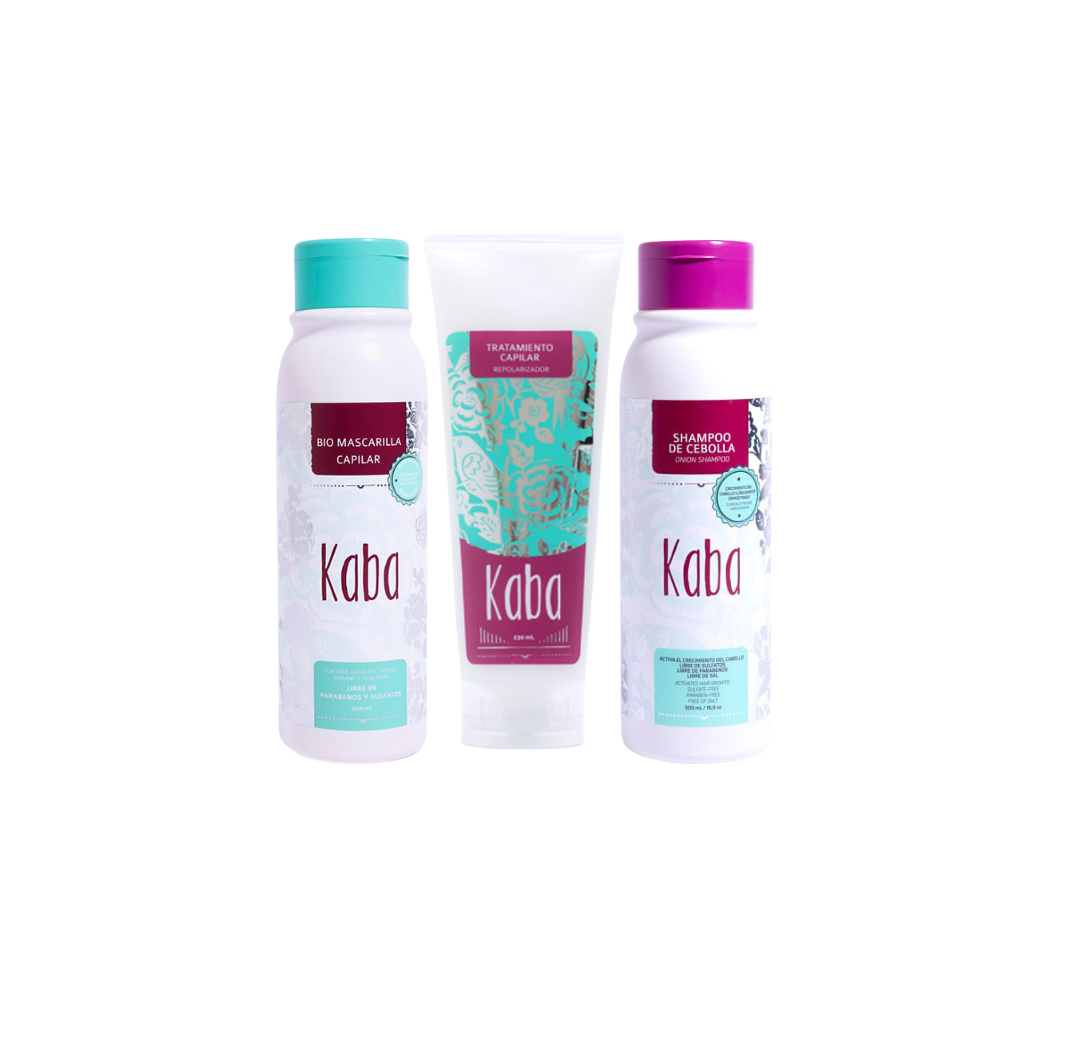Kit Crecimiento y reparación Kaba | Hair Growth &amp; Repair Kit
