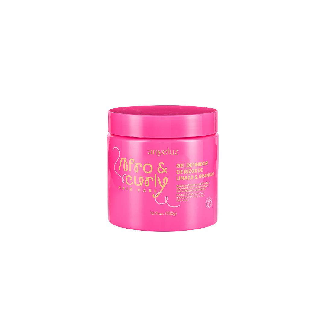 Gel Definidor de Rizos Afro &amp; Curly Anyeluz | Linaza y Granada