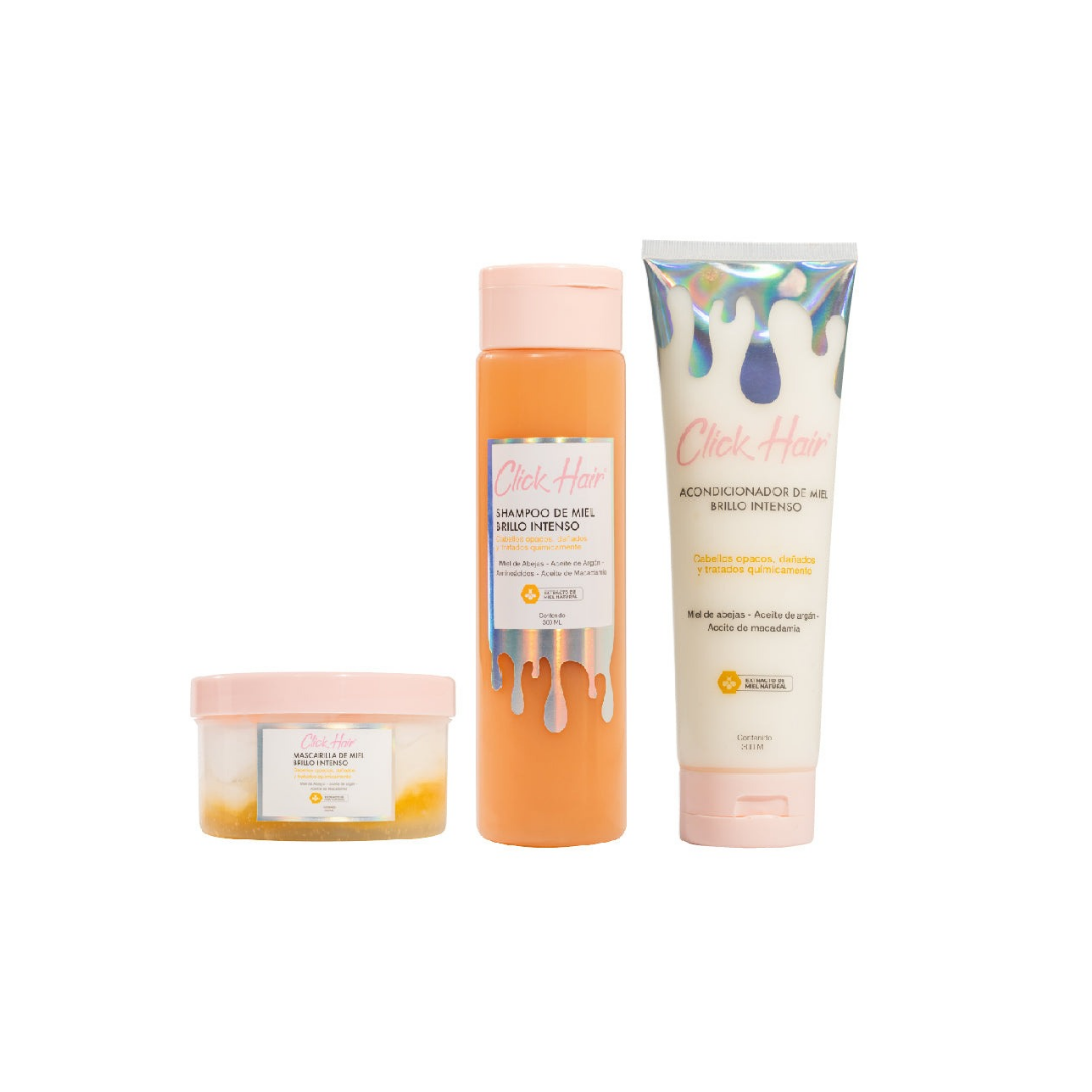 Kit Miel Brillo Intenso Básico | Click Hair