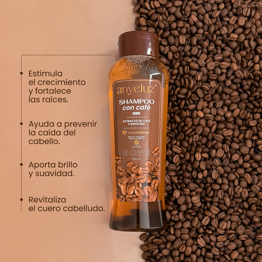 Shampoo de Café Anyeluz | Fortalecimiento y Control de Caída