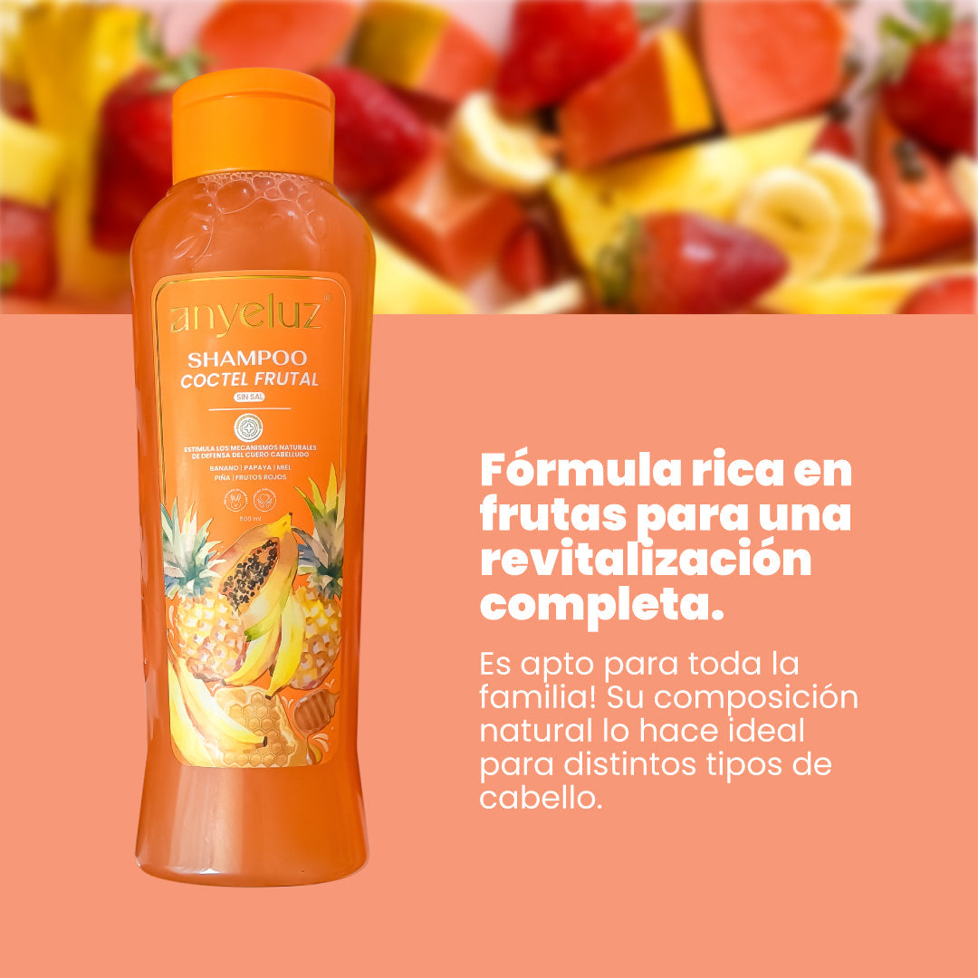 Shampoo Cóctel de Frutas Anyeluz | Nutrición e Hidratación