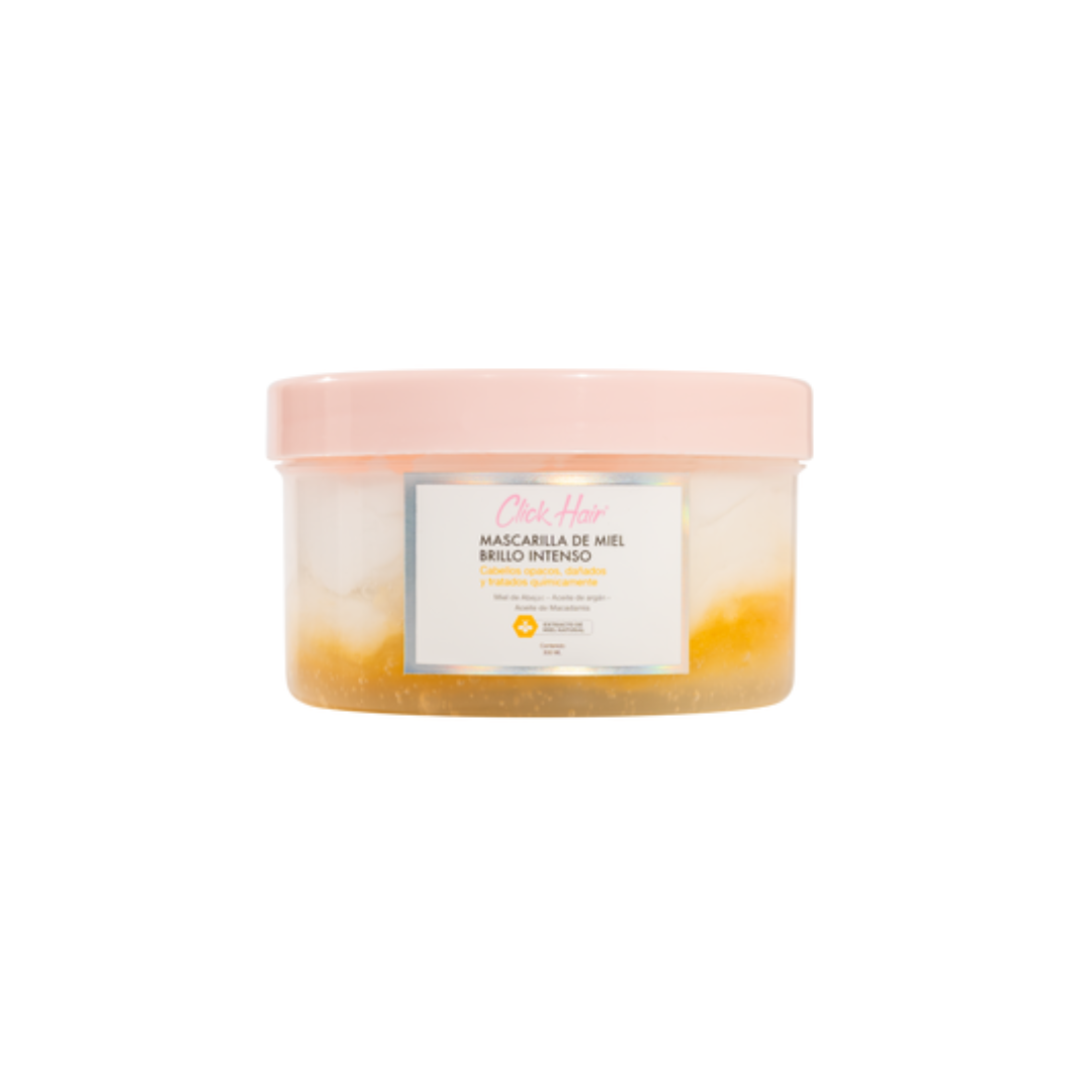 Mascarilla Miel Brillo intenso Click Hair| Intense Shine Honey Hair Mask 300ml