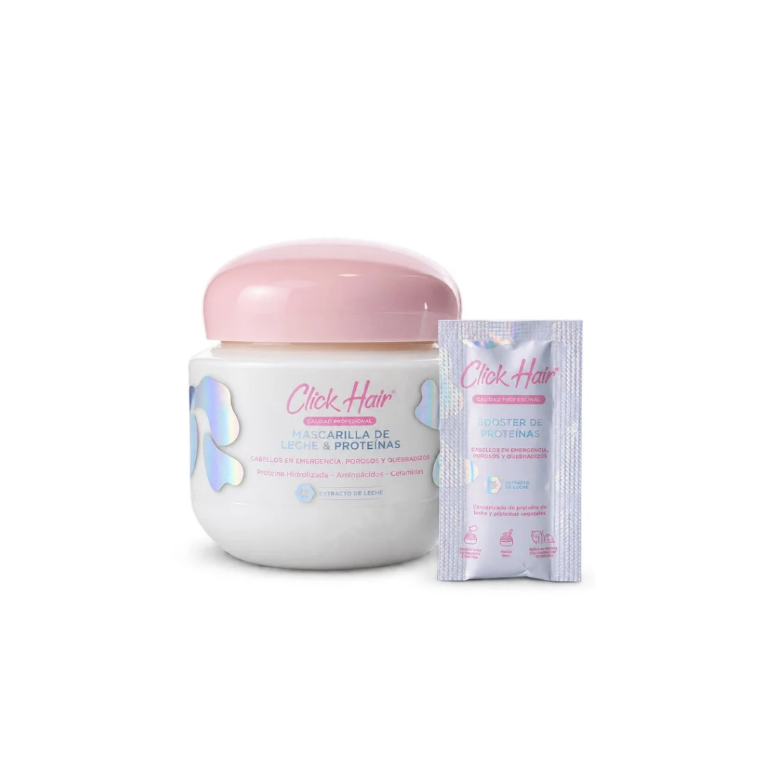 Click Hair Mascarilla de Leche &amp; Booster Proteínas / Hair Mask