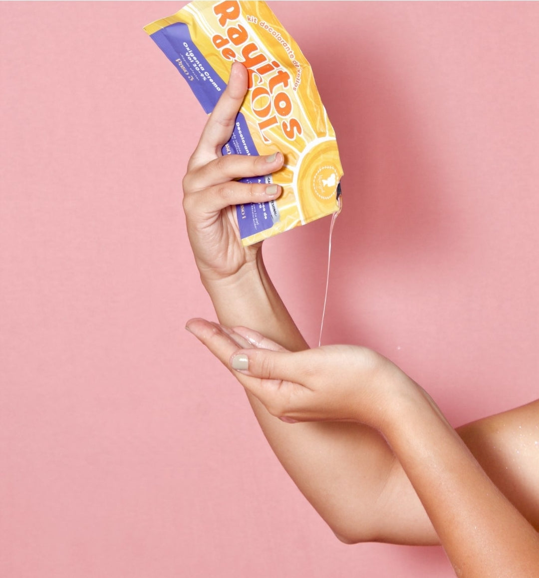 Rayitos de Sol Kit Decolorante | Tono Dorado para Vello Corporal