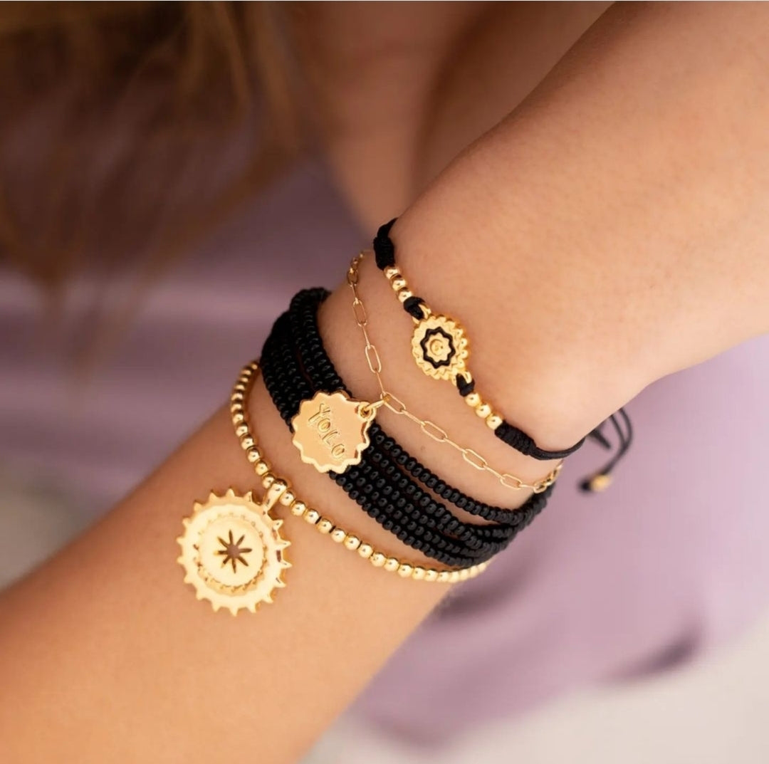 Pulsera Artesanal Bañada en oro 24k