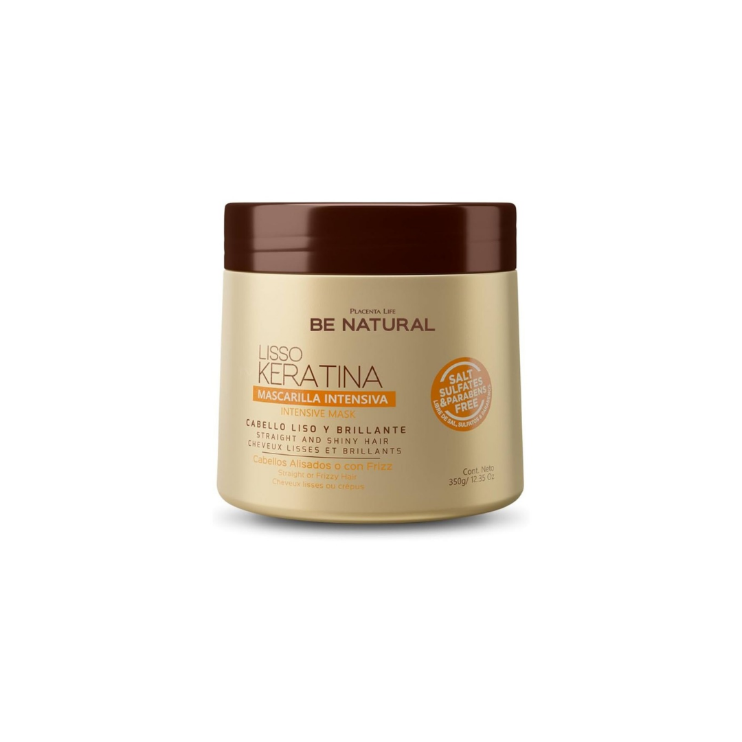 Mascarilla Be Natural Placenta Life | Reparación con Queratina Natural