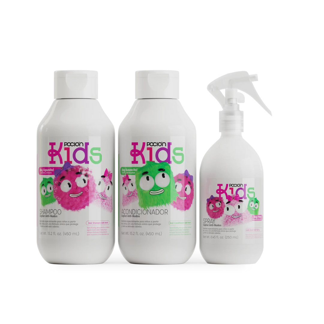 Kit Kids Sin Enredos La Pocion |Shampoo + Acondicionador + Spray Desenredante