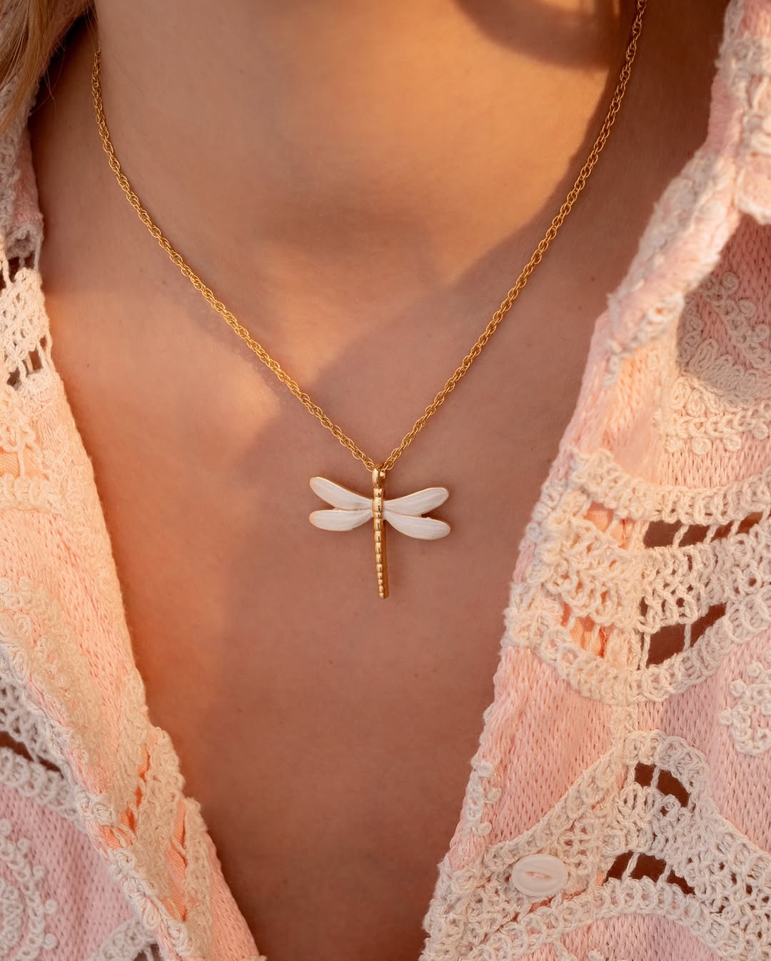 Set Collar + Aretes Libelula|Ave Maria