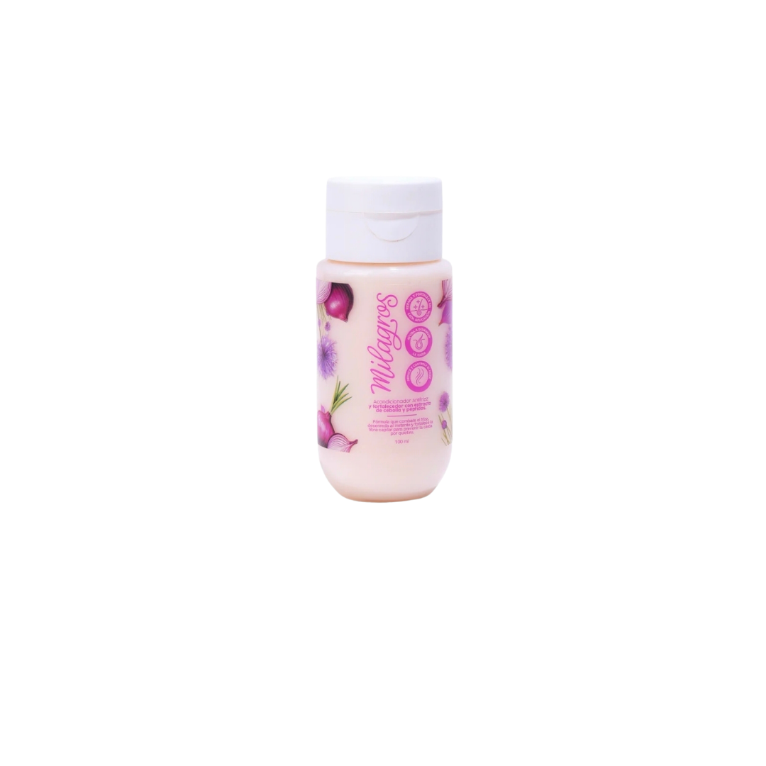 Mini Acondicionador Cebolla Milagros | Control de Frizz y Cabello Más Fuerte