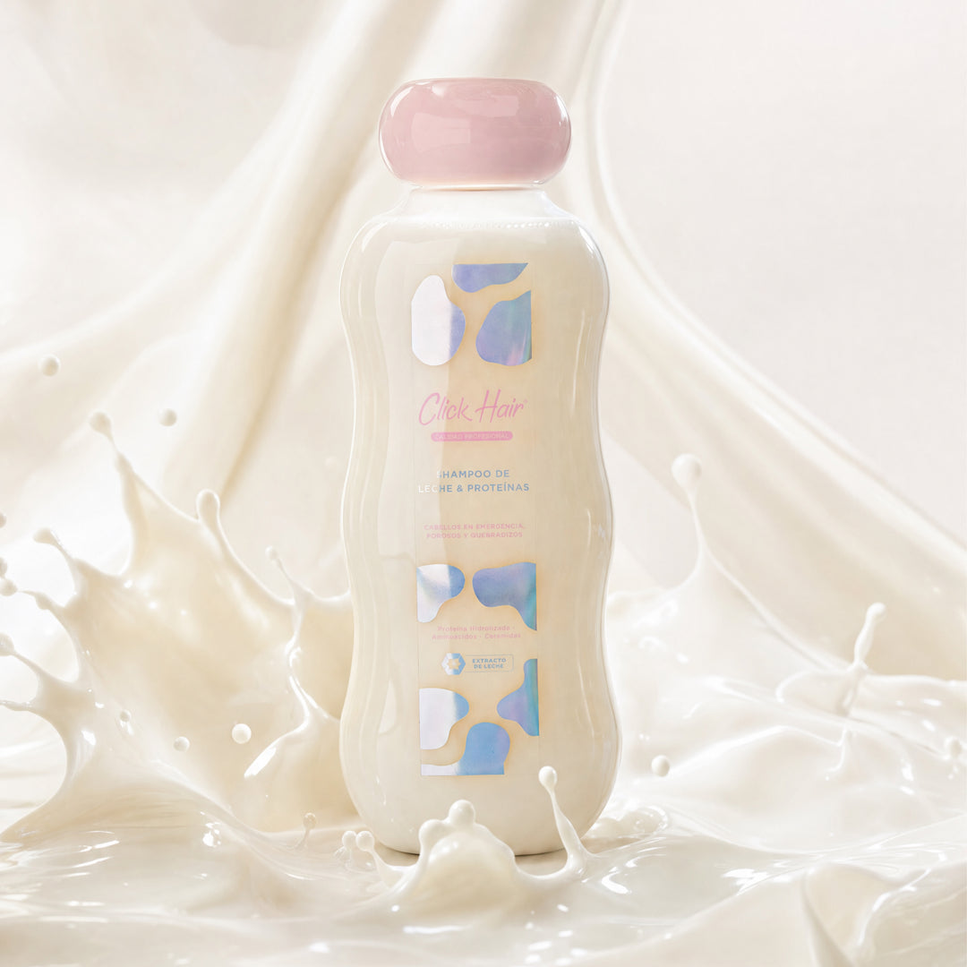 Click Hair Shampoo Leche y Proteínas con Péptidos y Ceramidas