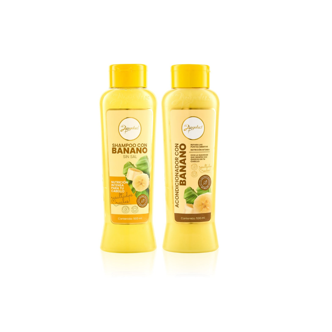 Dúo Shampoo y Acondicionador Banano |Anyeluz