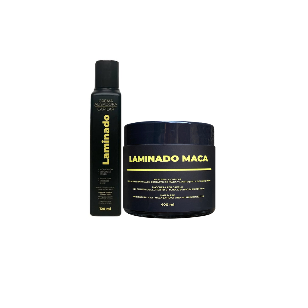 Kit Duo LZ| Crema Alisadora + Laminado Maca Nutritivo
