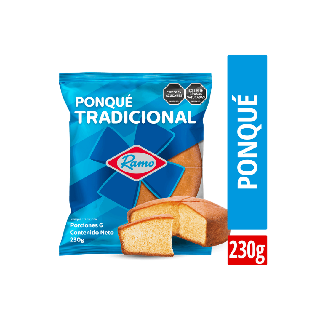Ponque Ramo esponjoso tradicional  230gr