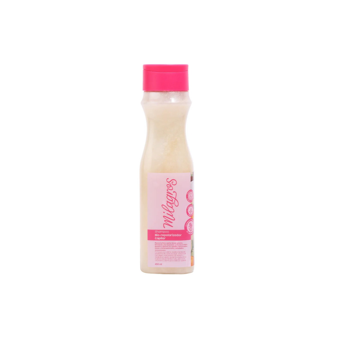 Shampoo Biorepolarizador Milagros 450 ml | Reparación y Suavidad Capilar