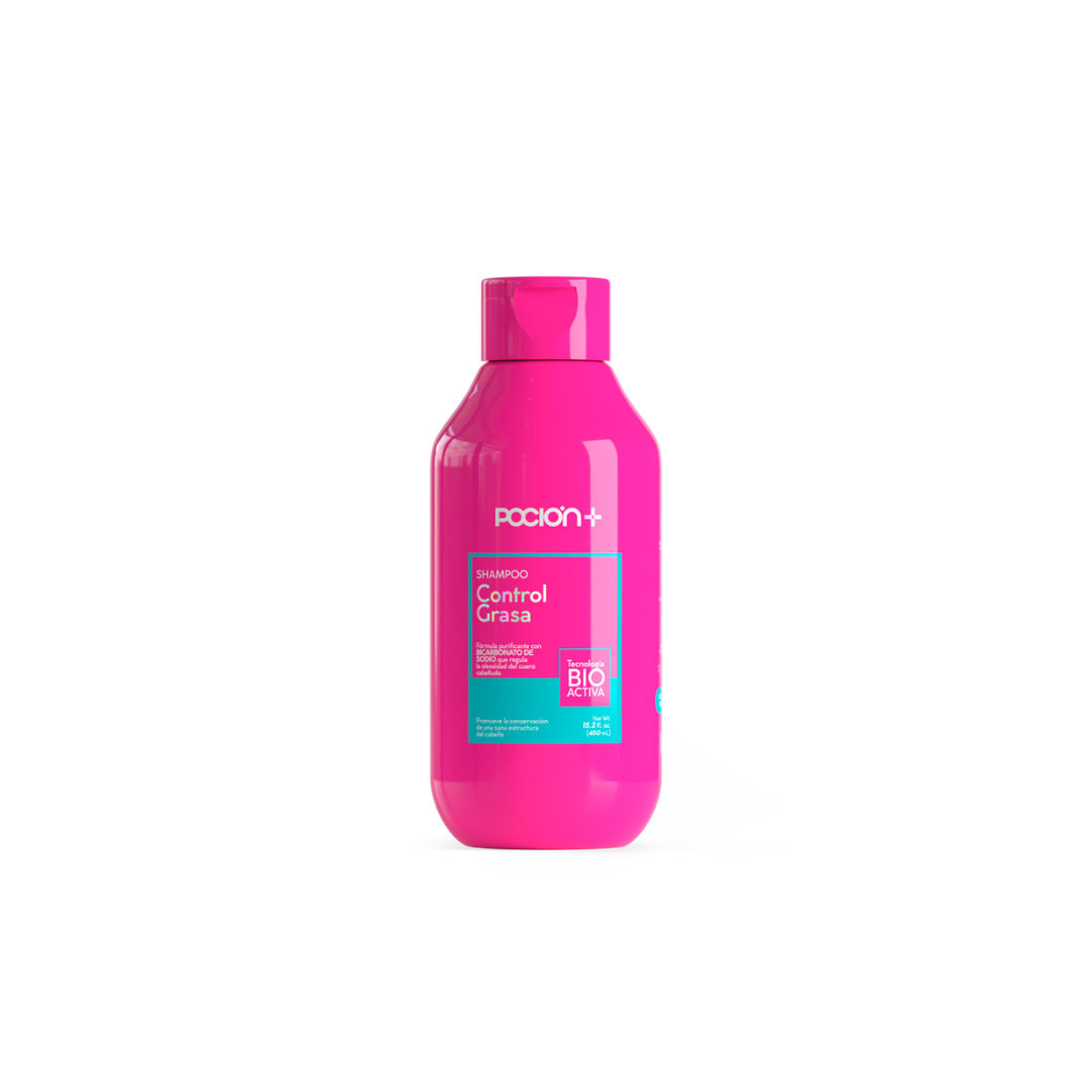 Shampoo Control Grasa La Pocion 450 ml | Con Bicarbonato y Bioactivos Marinos