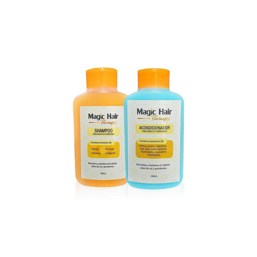 Duo Shampoo y Acondicionador Crecimiento | Nueva Formula Hair Strengthening &amp; Growth Set Magic Hair Therapy